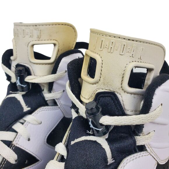 AIR JORDAN 6 VI Retro TD Mens Size 12 OREO Black White Football Cleat 645419-110 main image 11